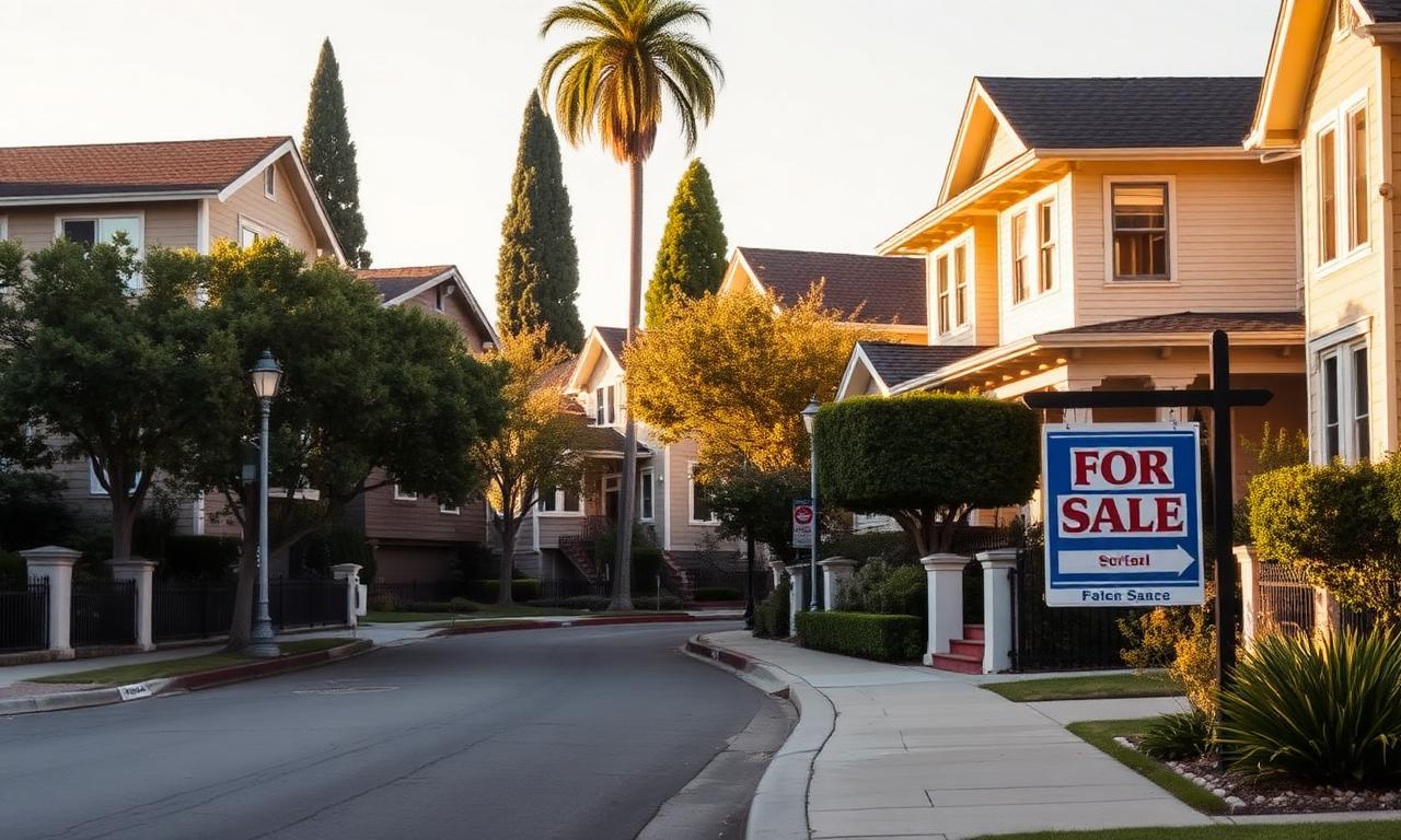 Pasadena residential street with craftsman homes